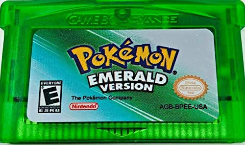 Pokemon Emerald Version gba Game Only Reproduction in Clear Case -Gameboy Advance- -USA-