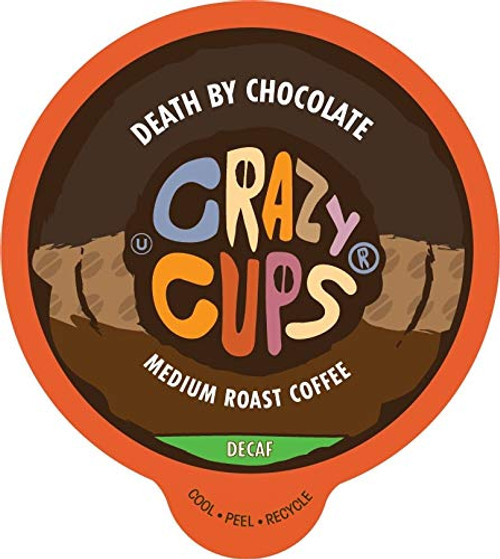 Crazy Cups Decaf Flavored Coffee, for the Keurig K Cups 2.0 Brewers, Death By Chocolate, 80 Count Crazy Cups Decaf Flavored Coffee, for the Keurig K Cups 2.0 Brewers, Death By Chocolate, 80 Count