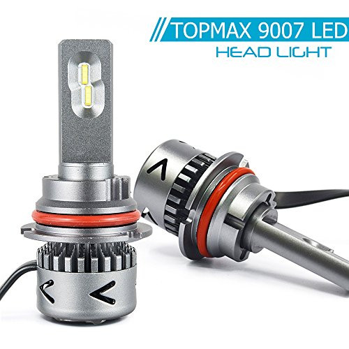 9007 LED Headlight Bulbs Lo/Hi Beam Conversion Kit- Cool White 6000K 9600LM 80W CSP LED Chips - 2 Y Warranty