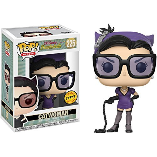 Funko Catwoman (Chase Edition) POP! Heroes x DC Bombshells Vinyl Figure + 1 Official DC Trading Card Bundle (22893) Funko Catwoman (Chase Edition) POP! Heroes x DC Bombshells Vinyl Figure + 1 Official DC Trading Card Bundle (22893)