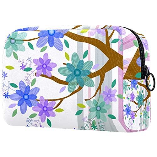 Women Makeup Bag,Cosmetic Storage Bag Abstract Watercolor Blue Purple Green Tree for Travel,Cosmetics Organizer Women Makeup Bag,Cosmetic Storage Bag Abstract Watercolor Blue Purple Green Tree for Travel,Cosmetics Organizer