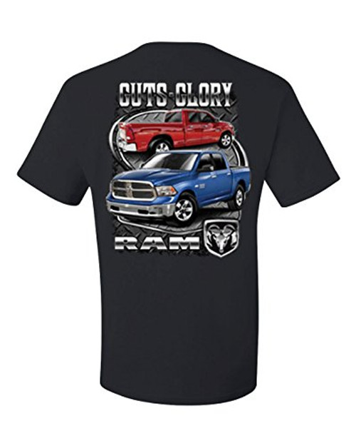 Dodge Ram Guts and Glory T-Shirt Dodge Truck Licensed Tee Shirt Black 5XL Dodge Ram Guts and Glory T-Shirt Dodge Truck Licensed Tee Shirt Black 5XL