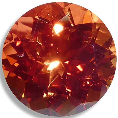 OptimaGem Lab Sapphire Orange Round 3mm-10mm Loose Gemstones -6mm-