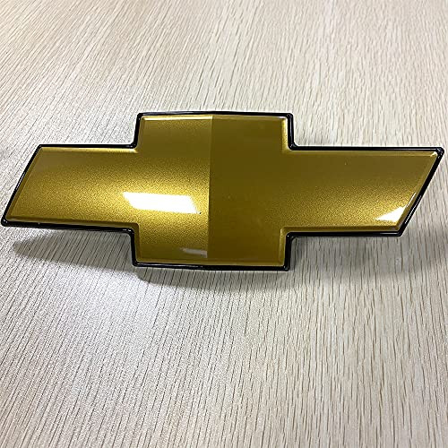 Front Grille Emblem, 3D Bowtie Emblem for Grill Badge Compatible with Chevy 2007-2014 Suburban Tahoe Avalanche -Gold-