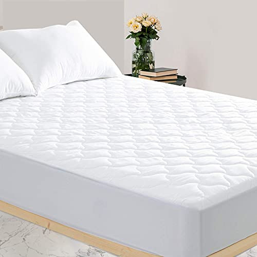 MAKATZ Queen Waterproof Mattress Protector, Premium Breathable Mattress Cover Stretches up 8-21" Deep Pocket MAKATZ Queen Waterproof Mattress Protector, Premium Breathable Mattress Cover Stretches up 8-21" Deep Pocket