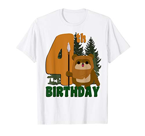 Star Wars Ewok On Endor 4th Birthday T-Shirt