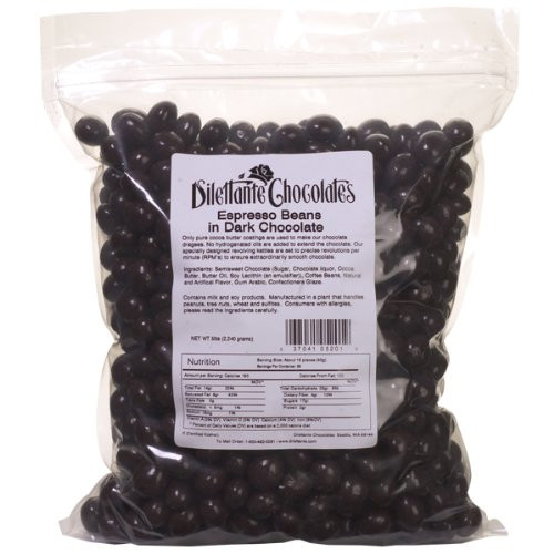 Dark Chocolate Espresso Beans - 5lb Bulk Bag - by Dilettante