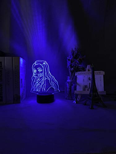 3D Night Light 3D Lamp No Yaiba Nezuko Kamado Figure Led Night Light Demon Slayer Kimetsu for Bedroom Decor Nightlight Kids Child Table Gift ZGTH