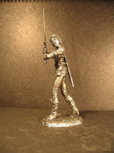 Tin figures Cirilla. Material- Tin Alloy. 1-32 Scale Model. 54 mm Wh-06