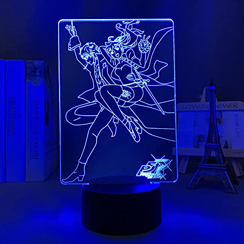 3D Night Light led Sleep for Kids,3D Led Lamp Anime Figure Persona 5 for Kids Bedroom Decoration Night Light Lighting Birthday Gift Room Decor Desk Lamp Persona 5