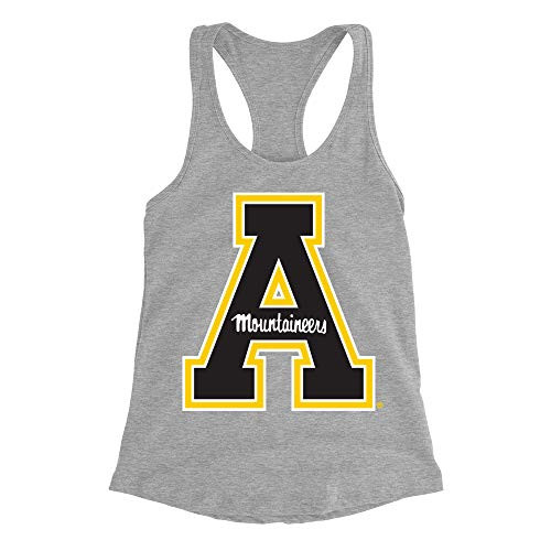 Venley Official NCAA Appalachian State Mountaineers Women's Racerback Tank Top PPAPP032 - Heather Gray, Medium Venley Official NCAA Appalachian State Mountaineers Women's Racerback Tank Top PPAPP032 - Heather Gray, Medium