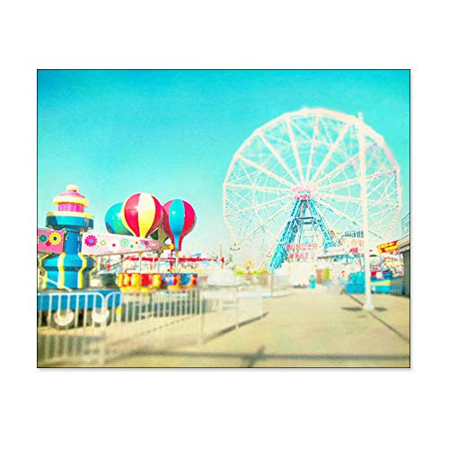 Amusement Park Picture Ferris Wheel Photo Coney Island Wall Art Whimsical Decor 8x10 Inch Print Amusement Park Picture Ferris Wheel Photo Coney Island Wall Art Whimsical Decor 8x10 Inch Print