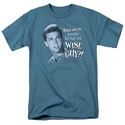 Leave It to Beaver Wise Guy Adult Regular Fit T-Shirt XL Slate Blue