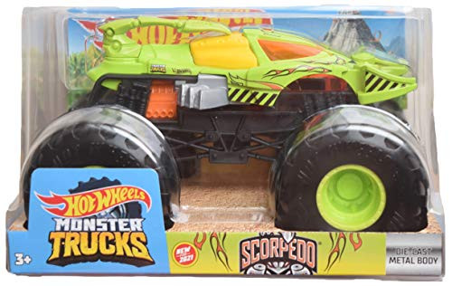 DieCast Hotwheels Monster Trucks -Scorpedo- 1-24 Scale New for 2021