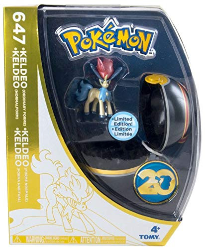Pokemon 20th Anniversary Clip n Carry Pokeball Keldeo Figure Set [20th Anniversary] (Tomy)