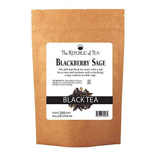 The Republic Of Tea Blackberry Sage Black Full-Leaf Tea, 1 Pound / 200 Cups