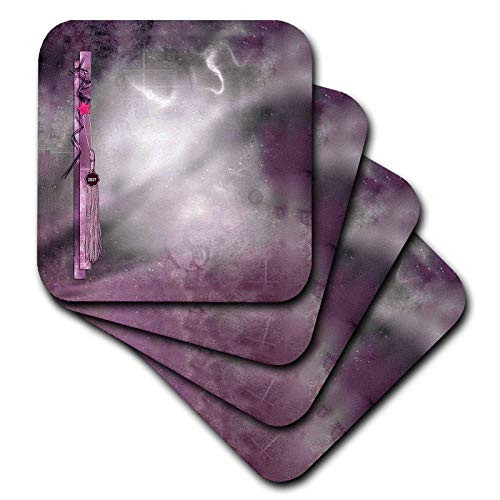 3dRose Image of Elegant Graduation Tassel String Star Design 2021 Pink - Coasters -cst-335273-1- 3dRose Image of Elegant Graduation Tassel String Star Design 2021 Pink - Coasters -cst-335273-1-