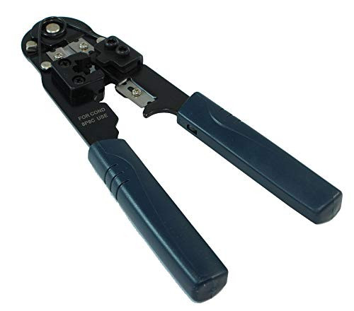 MyCableMart RJ-45 Network Cable Crimper Tool -for CAT5E/CAT6 Modular Crimping-