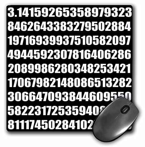 Pi math number Mathematical modern abstract numeric figures - Mouse Pad, 8 by 8 inches -mp-164993-1-