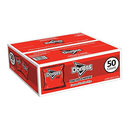 Doritos Nacho Cheese Chips, -1 Ounce -Pack of 50--