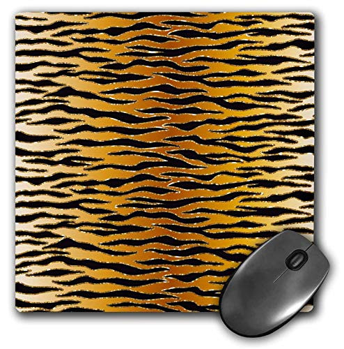 3dRose Glam Orange Gradient Image of Gold and Black Tiger Stripes - Mouse Pads -mp-342186-1-