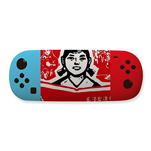 Girl Book Red Chinese Revolution Storage Glasses Case Creative Game Shell Holder