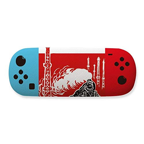 China Train Tower Steam Red Storage Glasses Case Creative Game Shell Holder