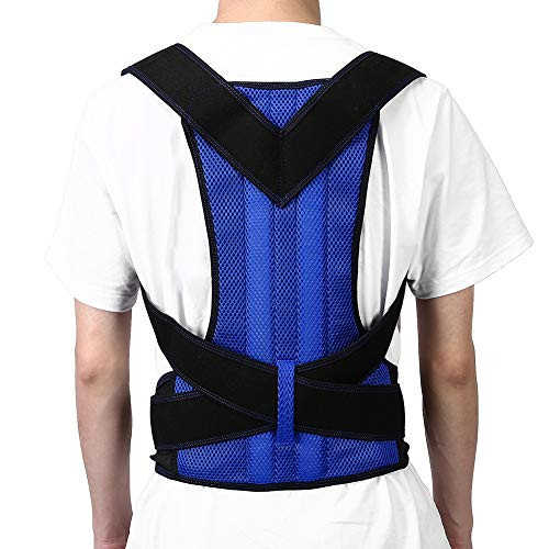 ZJchao Back Correction Belt, Adjustable Back Spine Support Posture Corrector Brace Hunchback Correction Belt Unisex for Improves Posture and Provides Back Supports-5XL-