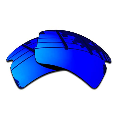 SEEABLE Premium Polarized Mirror Replacement Lenses for Oakley Flak 2.0 XL OO9188 Sunglasses - Dark Blue Mirror