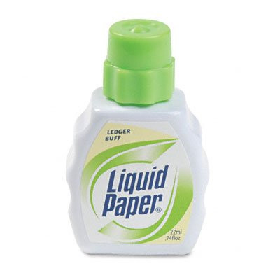 Liquid Paper Stock Colors Correction Fluid, .6 Ounce, Ledger Buff PAP56601