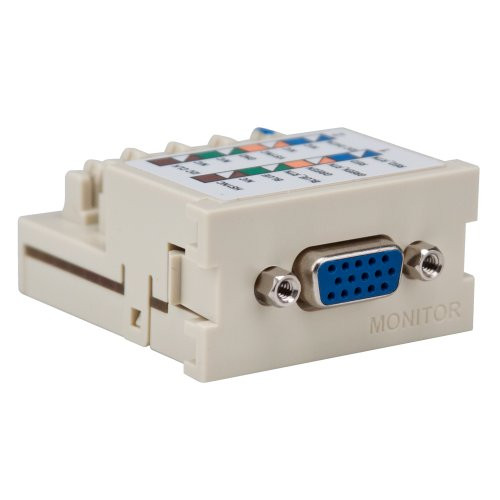 Leviton41295-VMI VGA Monitor MOS Module, 110-Style Termination, Ivory