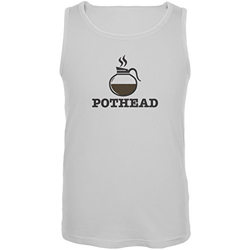 Old Glory Pothead White Adult Tank Top - 5X-Large