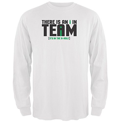 Old Glory I in Team White Adult Long Sleeve T-Shirt - 2X-Large