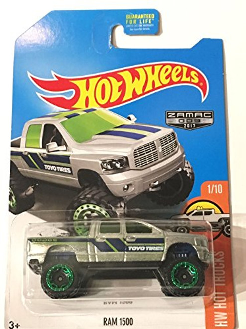 Hot Wheels 2017 HW Hot Trucks Dodge Ram 1500, Exclusive ZAMAC Hot Wheels 2017 HW Hot Trucks Dodge Ram 1500, Exclusive ZAMAC
