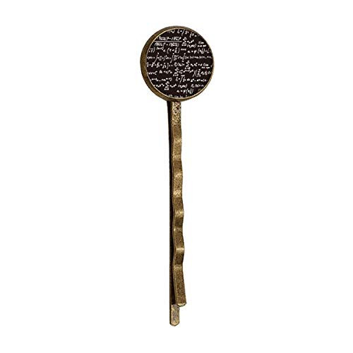 Summarize Mathematical Formulas Calculus Figure Retro Metal Hair Bobby Pin Headwear