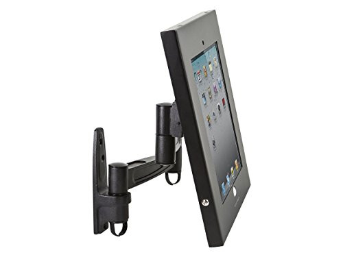 Monoprice Tablet Wall-Articulating Mount & Enclosure w/Anti-Theft Function Apple iPad Holder, Locking for Public Desk or Kiosk Displays Case Holder iPad 2, 3, 4, Air 9.7 Inches Screen Size (Renewed)