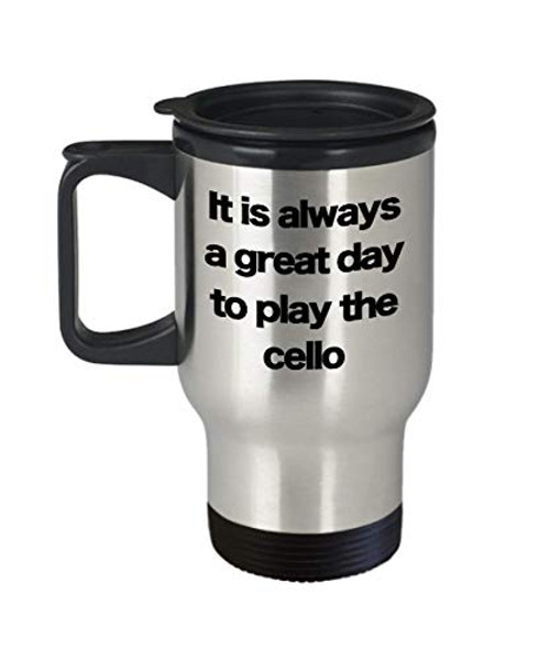 Cello Mug - Travel Coffee Cup - Cellist Violoncellist Musician Orchestra Bass Chamber String Quartet Cello Mug - Travel Coffee Cup - Cellist Violoncellist Musician Orchestra Bass Chamber String Quartet