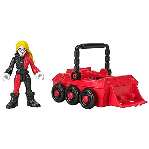 Imaginext DC Super Friends Slammers Vehicle  and  Mystery Figure Sets - GNN50 - Unopened Identified Blind Box ~ Harley Quinn and The Laff Mobile ~ Series 1