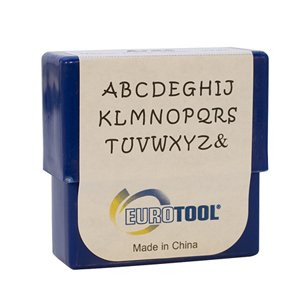 EURO TOOL Aras Alphabet Stamp Set, Upper Case, 2mm, 27 Piece Set | PUN-750.00