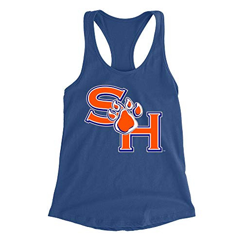 Official NCAA Sam Houston State Bearkats Women's Racerback Tank Top RYLSHS06 - Royal Blue, Small