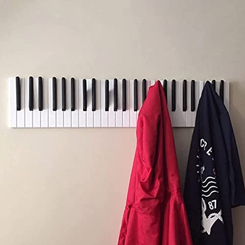 Piano Wooden Wall Mounted Coat Racks Piano Keys Coat Hook Hanger Hallway Entryway Bedroom Wall Decoration Hat Storage Rack Wood Shelf Coat Hat Clothes Holding Rack -1 Inch,16 Hooks- Piano Wooden Wall Mounted Coat Racks Piano Keys Coat Hook Hanger Hallway Entryway Bedroom Wall Decoration Hat Storage Rack Wood Shelf Coat Hat Clothes Holding Rack -1 Inch,16 Hooks-