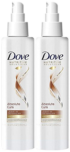 Dove Nutritive Solutions Absolute Curls Leave-in Detangler, 6.1 Ounce -Pack of 2-