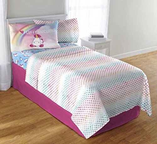 Despicable Me Microfiber Girls Sheet Set Fluffy the Unicorn - Full