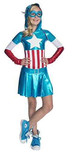 Rubies Marvel Classic Child's American Dream Hoodie Costume Dress, Large