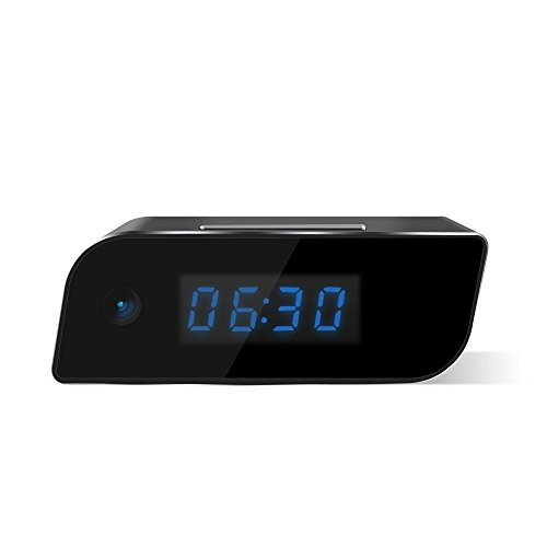 Wi-Fi Hidden Camera Clock Wireless Spy Camera Full HD 1080P Nanny Camera Motion Detection Activated Home Security Camera Remote Control by App?iOS?Android?