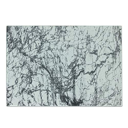 Ambesonne Abstract Cutting Board, Murky Marble Rock Motifs with Dynamic Fractal Figures Abstract and Artsy Print, Decorative Tempered Glass Cutting and Serving Board, Small Size, Grey White Ambesonne Abstract Cutting Board, Murky Marble Rock Motifs with Dynamic Fractal Figures Abstract and Artsy Print, Decorative Tempered Glass Cutting and Serving Board, Small Size, Grey White