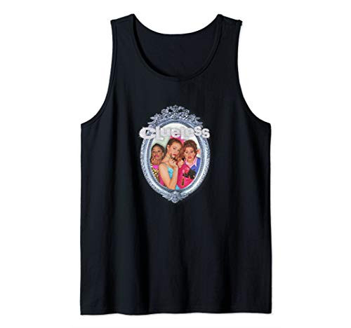 Clueless Bedazzled Logo on Mirror Girls Trio Tank Top