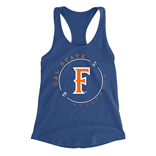 Venley Official NCAA Cal State Fullerton 1957" Women's Racerback Tank Top RYLCSUF11 - Royal Blue, Small