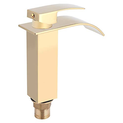 Waterfall Basin Sink Mixer Tap Bathroom Lever Faucet Single Handle Brass Modern Spout