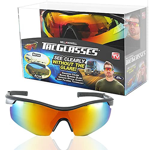 TAC GLASSES Tac Polarized Sunglasses Sports Outdoor Sunglasses for Men/Women, Unisex, Military Eyewear Original As Seen On TV, NEW IN BOX-1 Pack-